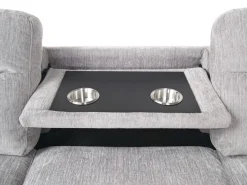 Wanda Full Tux Sleeper Sectional W/ Storage In Gray, Right Facing