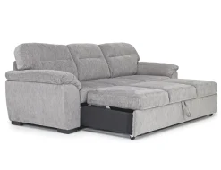 Wanda Queen Pullout Sofa & Full Pullout Loveseat In Gray