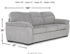 Wanda Queen Sleeper Sofa In Gray