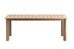 Wesley Outdoor Dining Table & 8 Chairs In White/Natural