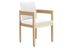 Wesley Outdoor Dining Table & 6 Chairs In White/Natural