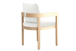 Wesley Outdoor Side Chair In White/Natural
