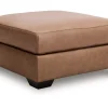 Whitlock Oversized Ottoman In Caramel