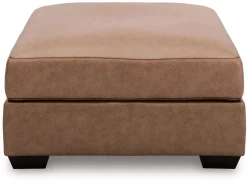 Whitlock Oversized Ottoman In Caramel