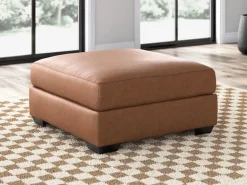 Whitlock Oversized Ottoman In Caramel