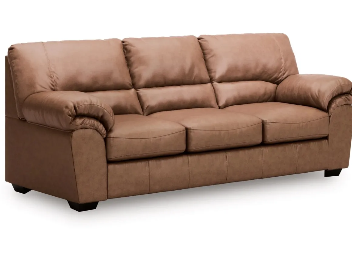 Whitlock Sofa & Loveseat In Caramel