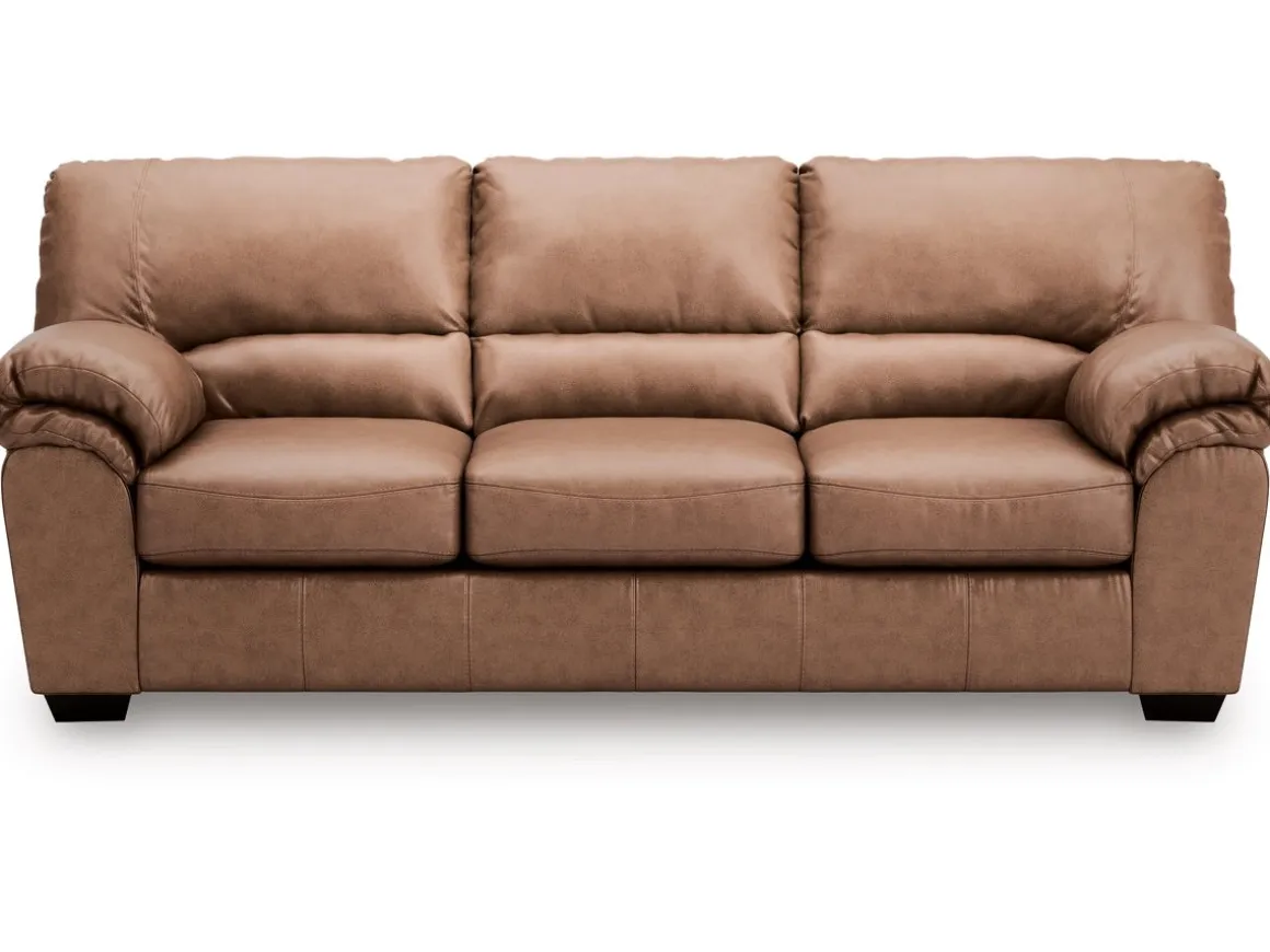 Whitlock Sofa & Loveseat In Caramel