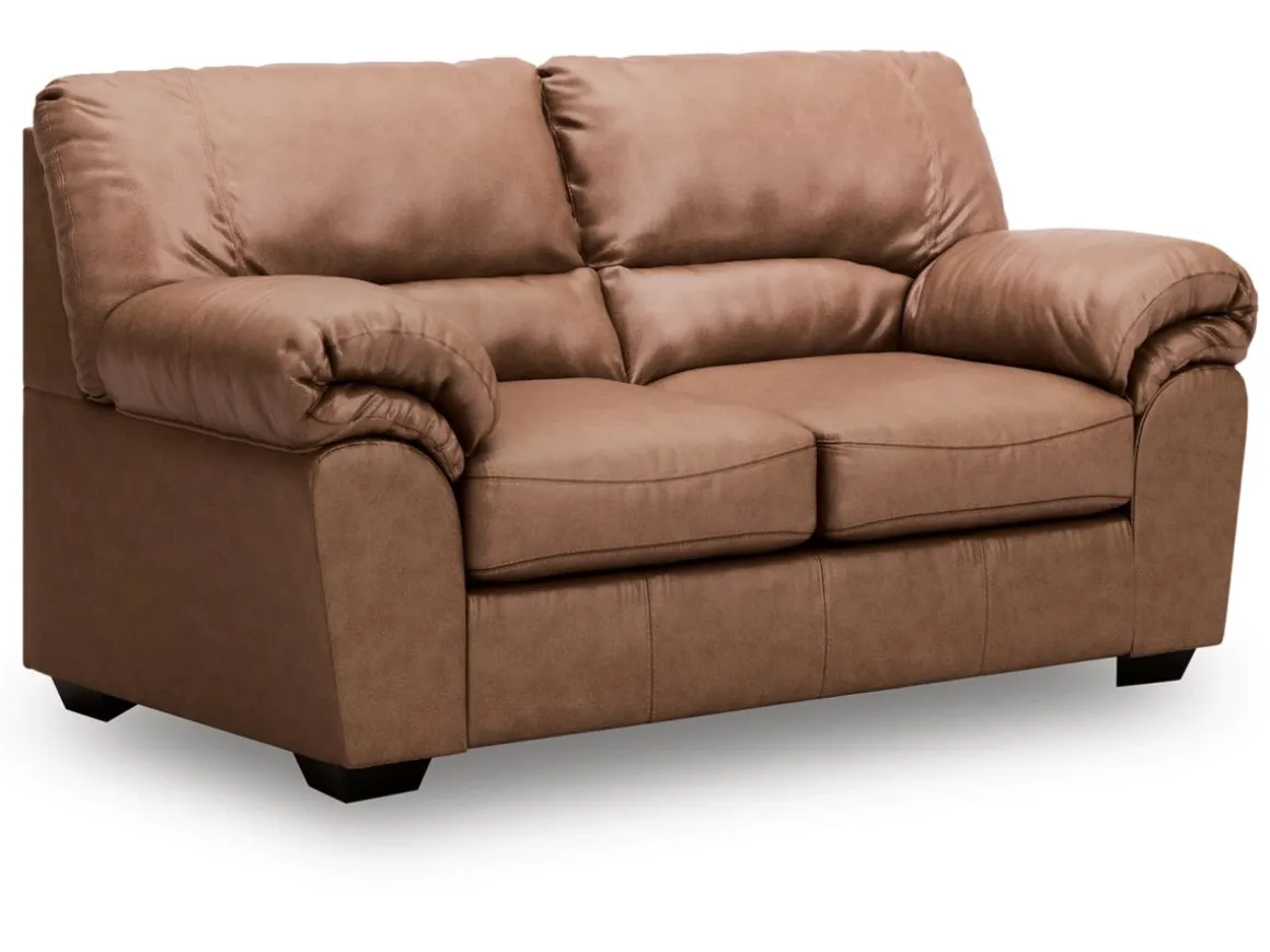 Whitlock Sofa & Loveseat In Caramel