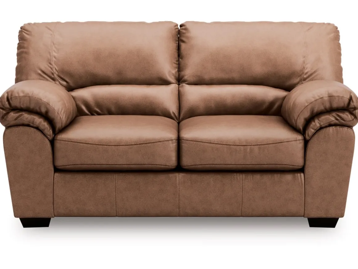 Whitlock Sofa & Loveseat In Caramel