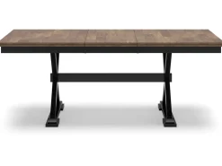 Wildenauer Extendable Dining Table In Brown/Black