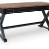 Wildenauer Office Desk In Black/Brown