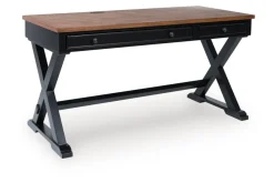 Wildenauer Office Desk In Black/Brown