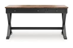 Wildenauer Office Desk In Black/Brown