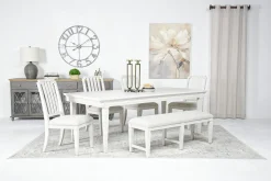Willowbrook Dining Bench In Pebble