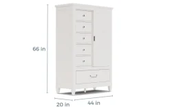 Willowbrook Door Chest In Egg Shell White
