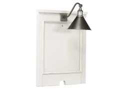 Willowbrook Nightstand & Hutch W/ Lamp In Egg Shell White