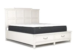 Willowbrook Panel Bed, Dresser, Mirror & Nightstand In Pebble, Queen