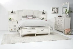 Willowbrook Panel Wall Bed In Pebble, Queen