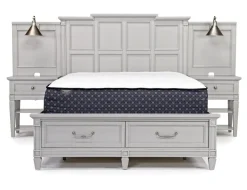 Willowbrook Panel Wall Bed In Pebble, Queen