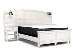 Willowbrook Panel Wall Bed In Pebble, Queen