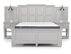 Willowbrook Panel Wall Bed In Pebble, Queen