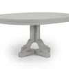 Willowbrook Round Dining Table, 4 Chairs & Bench In Pebble