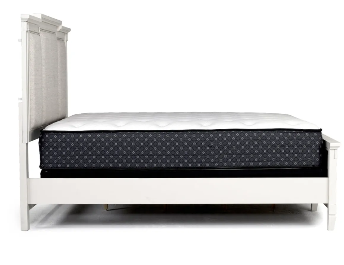 Willowbrook Upholstered Panel Bed In Pebble, Queen