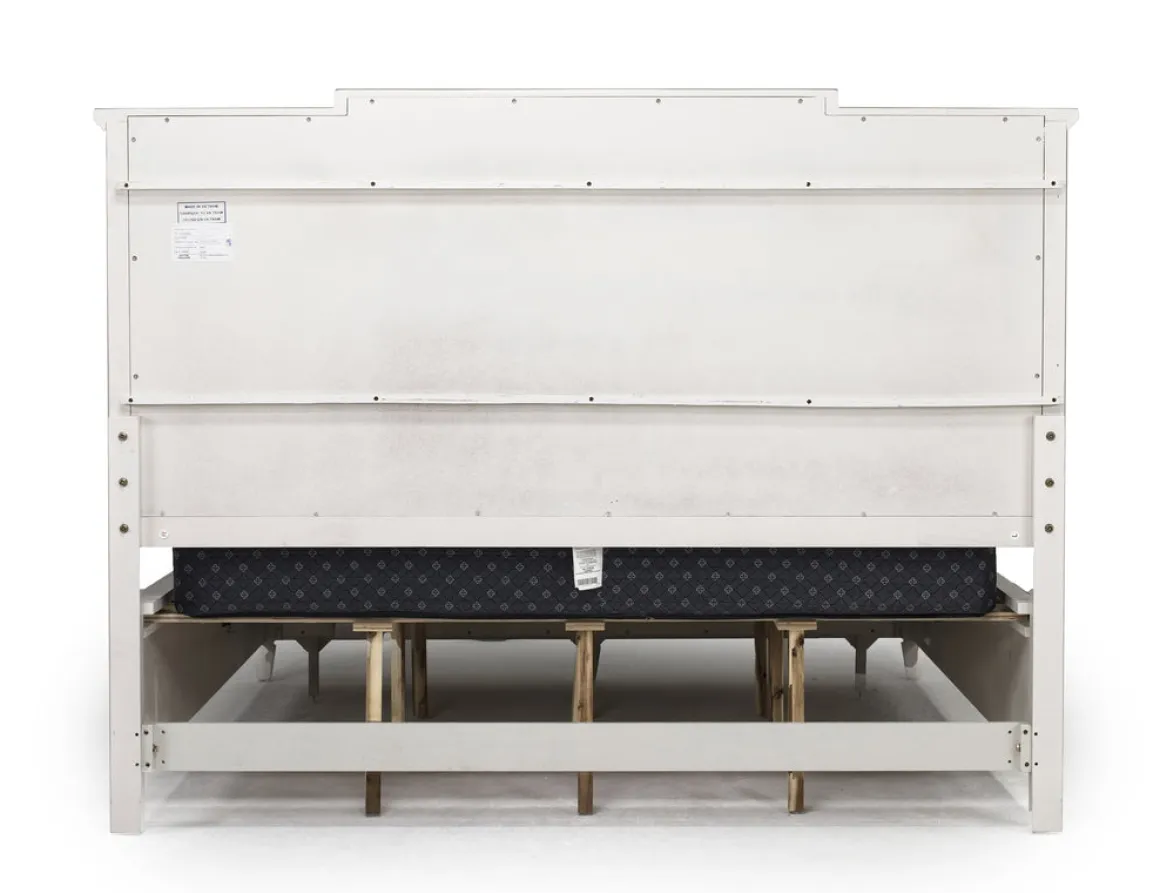 Willowbrook Upholstered Panel Bed In Pebble, Queen