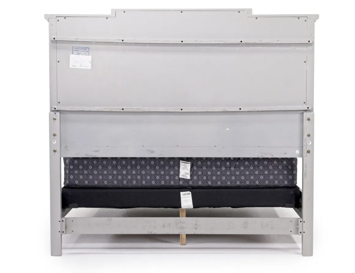 Willowbrook Upholstered Panel Bed In Pebble, Queen