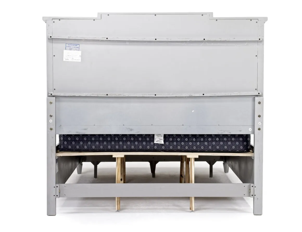 Willowbrook Upholstered Panel Bed In Pebble, Queen