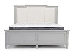 Willowbrook Upholstered Panel Bed In Pebble, Queen