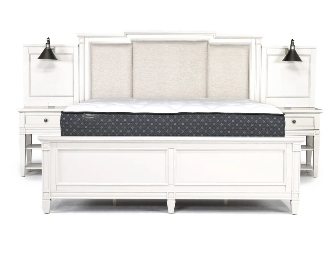 Willowbrook Upholstered Wall Bed In Pebble, Queen