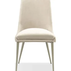 Winston Round Dining Table & 2 Stools In White/Cream