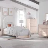 Wistenpine Panel Bed, Dresser, Mirror & Nightstand In Blush, Twin