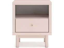 Wistenpine Panel Bed, Dresser, Mirror & Nightstand In Blush, Twin