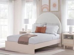 Wistenpine Panel Bed In Blush, Twin