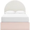 Wistenpine Panel Bed W/ Storage In Blush, Twin