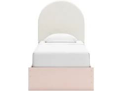 Wistenpine Panel Bed W/ Storage In Blush, Twin