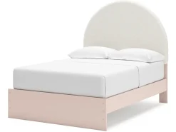 Wistenpine Panel Bed W/ Storage In Blush, Twin