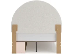 Wistenpine Panel Bed W/ Storage, Dresser, Mirror & Nightstand In Blush, Twin