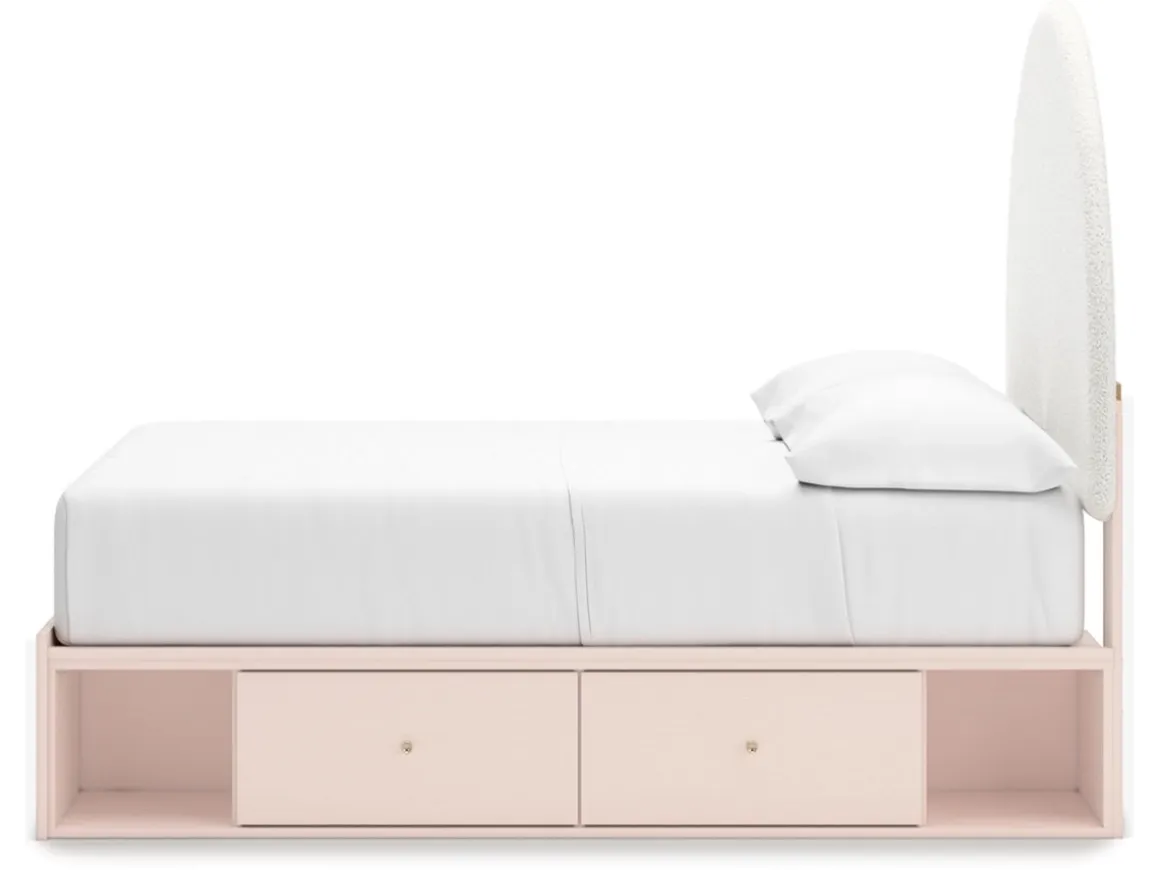 Wistenpine Storage Bed In Blush, Twin