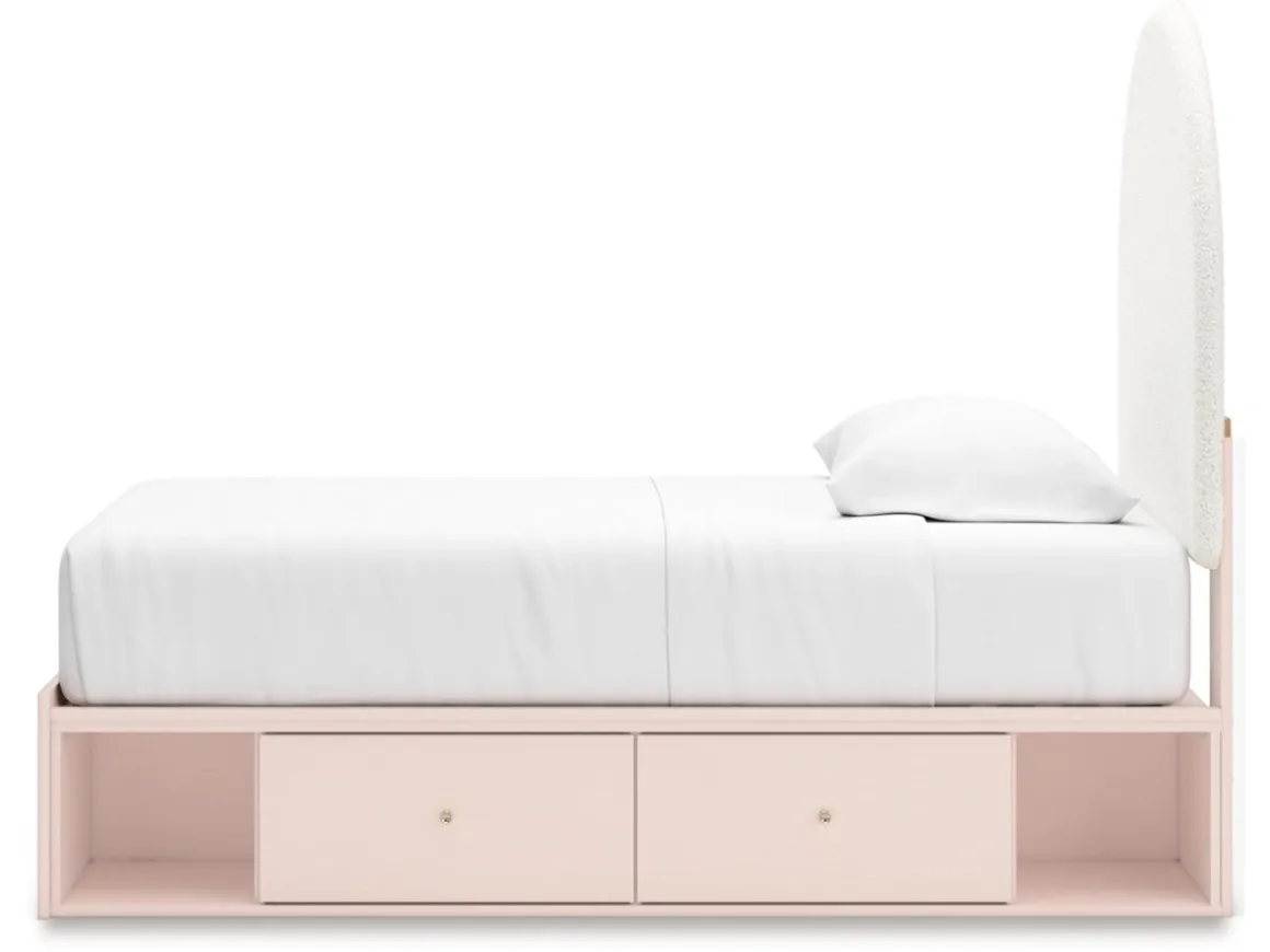 Wistenpine Storage Bed In Blush, Twin