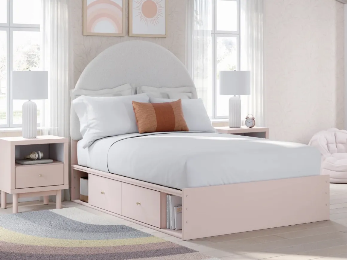 Wistenpine Storage Bed In Blush, Twin