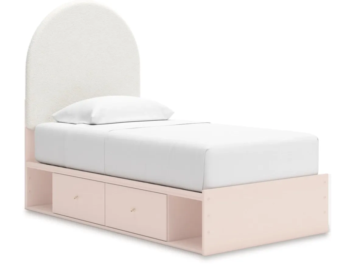 Wistenpine Storage Bed In Blush, Twin