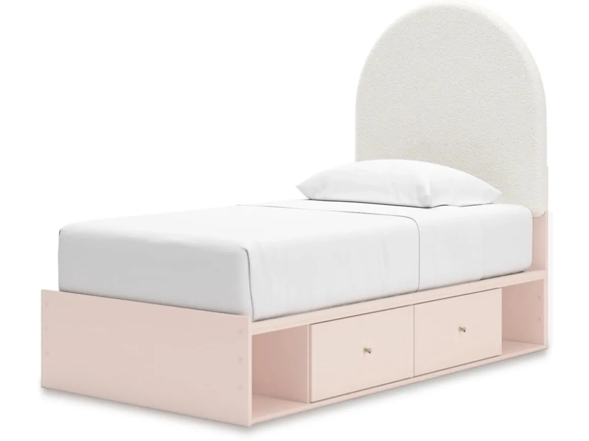 Wistenpine Storage Bed In Blush, Twin