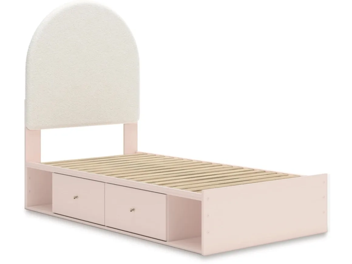Wistenpine Storage Bed In Blush, Twin