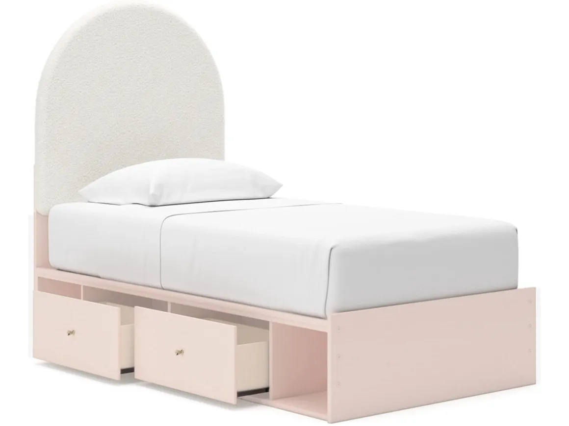 Wistenpine Storage Bed In Blush, Twin