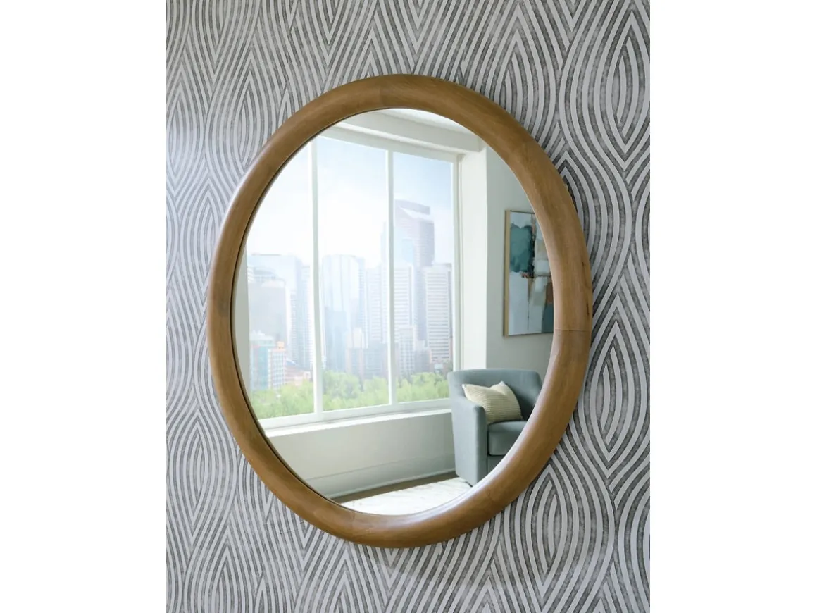 Yadiel Wall Mirror In Brown