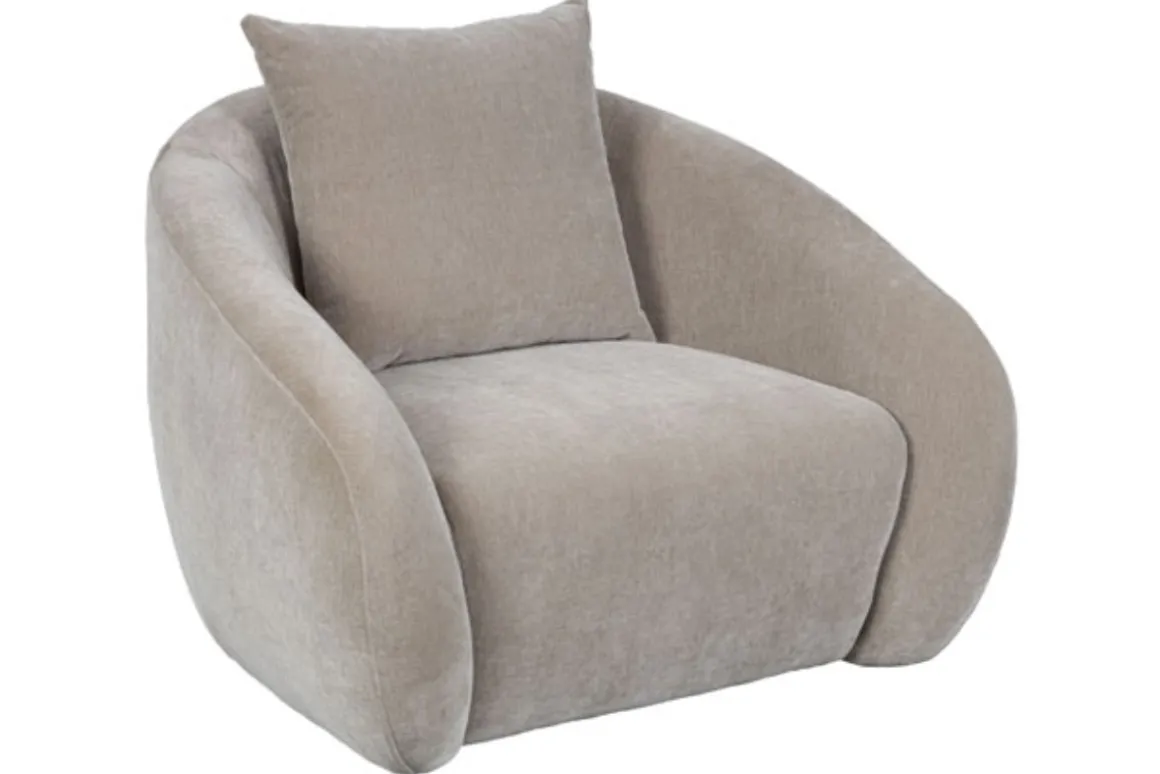 Yahya Swivel Chair In Sienna