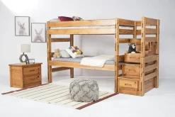 Young Pioneer Bunk Bed In Natural, Twin